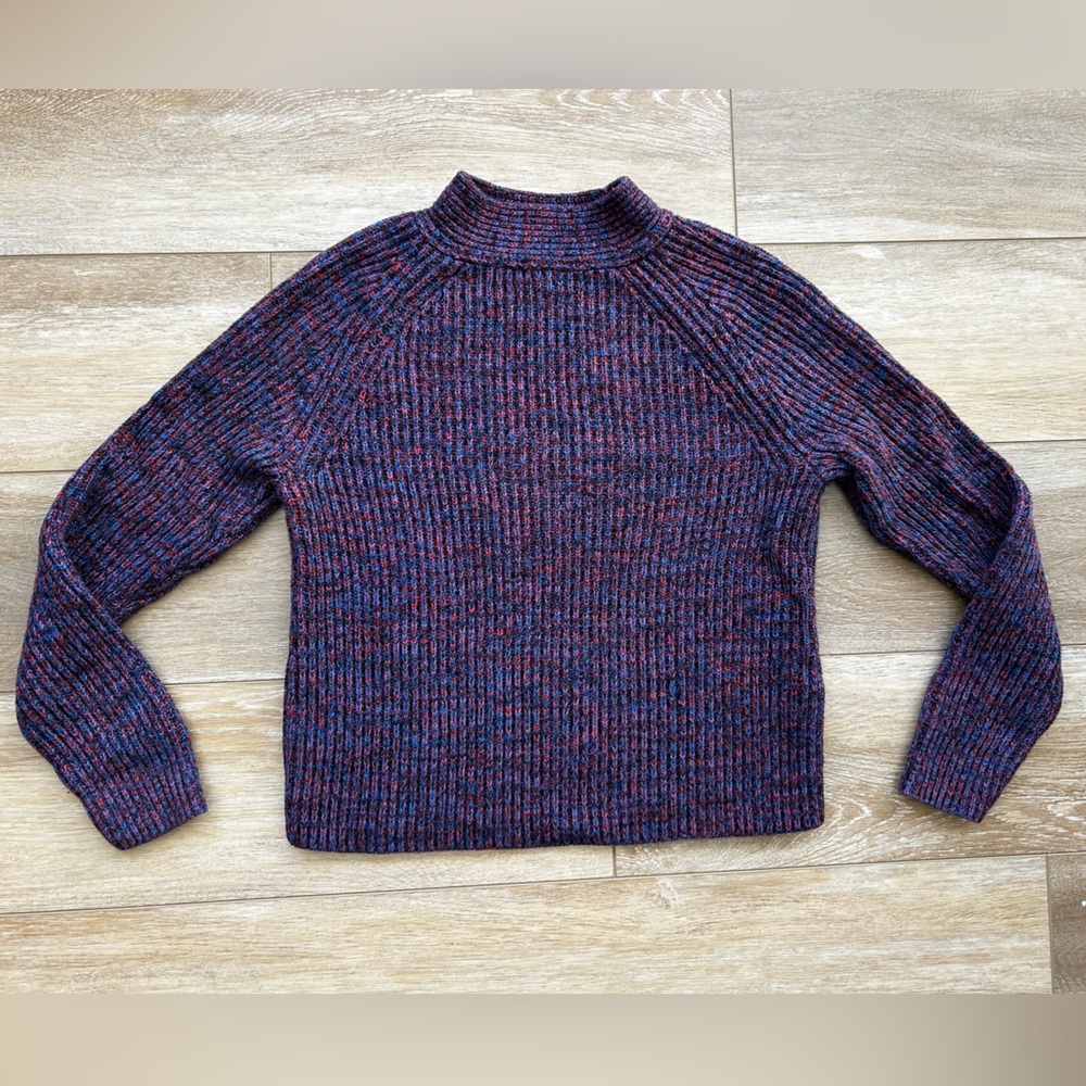 Banana Republic Red and Blue Knit Sweater Jumper
